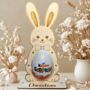 porta ovetto pasquale in legno personalizzato