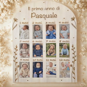 quadro primo anno in legno personalizzato